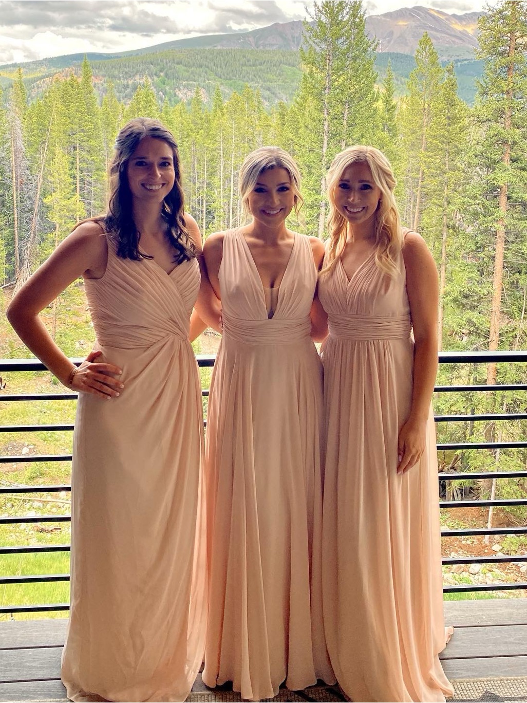 Blush Pink Maxi Dress By Bell Bridesmaids — image 2 of 4